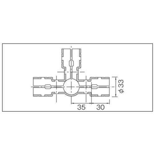 メタルジョイントNSJー3(5方向ジョイント)【NSJ-3】