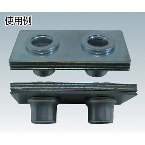クリンプナット薄頭スチール 板厚2.5 M10X1.5 (14個)【T-BNF-10M25S】