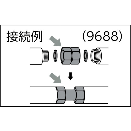 両ナットユニオン(13×13)【9688】