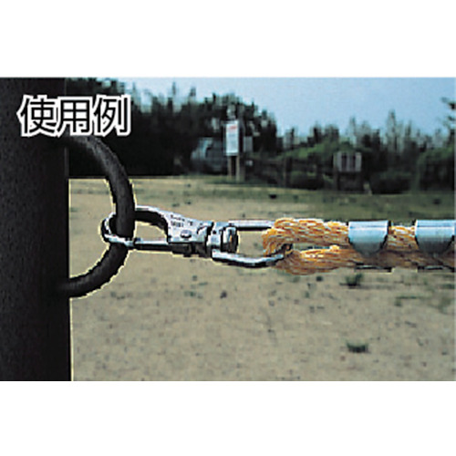 スイベルスナップ ステンレス製 線径Φ5X開口9mm 2個入【TSS-1】