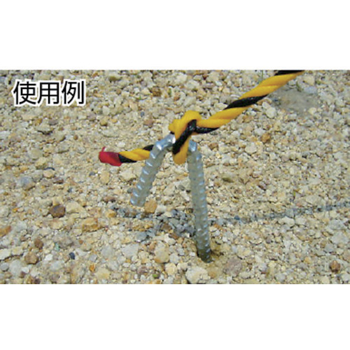 ユニクロ異形ロープ止めJ型10×600mm【TRJ-Y1060I】