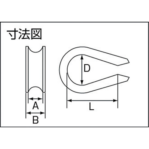 ライトシンブル ステンレス製 3mm用 2個入【TRS-3】
