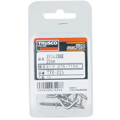 ステンレス洋折釘SUS30416mm17本入【TYK-S16】