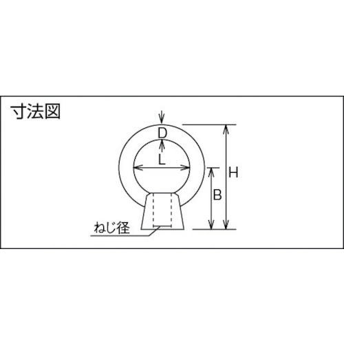 アイナット スチール製 16mm【TIN-16】