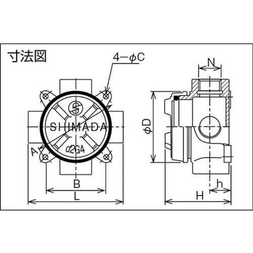 鋳鉄 耐圧防爆構造ジャンクションボックス【SGT-16】