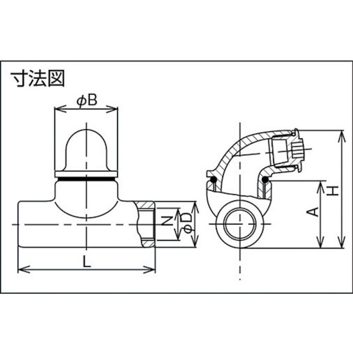 鋳鉄 耐圧防爆構造シーリングフィチング(自在型)【SFG-16】