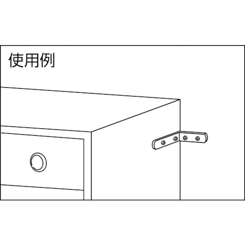 ジョイント金具19型L クロム 寸法39X39 穴数2【TK19-L2C】