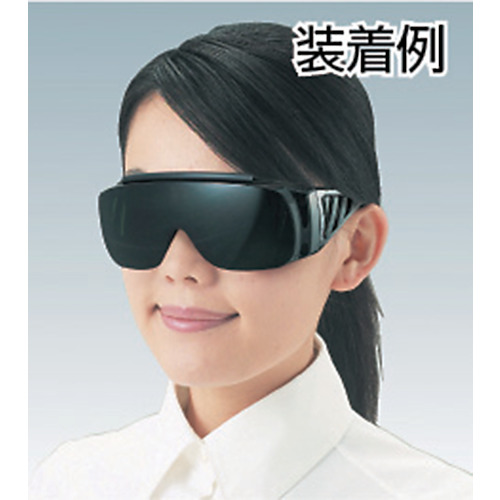 一眼型遮光グラスガス溶接用プラスチック#1.4【GS-37W-14】