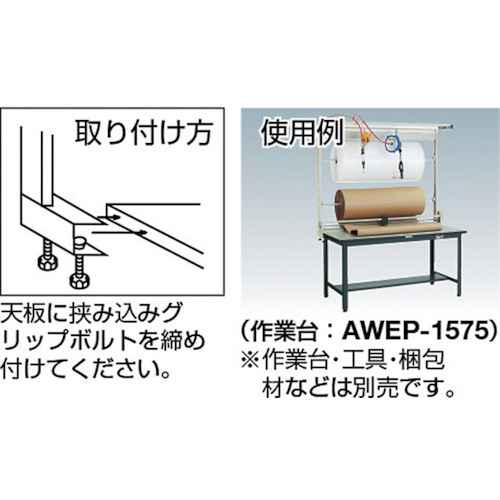 作業台用包装ロールカッターセット【THRC-1500】