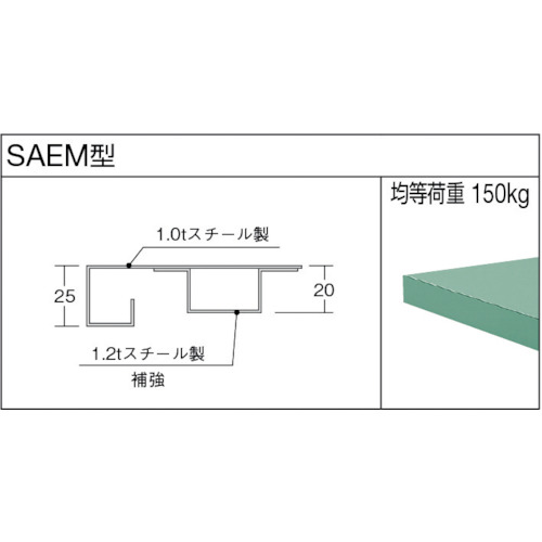 SAEM型高さ調節作業台 1500X600【SAEM-1560】