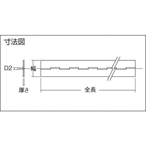 ユニクロ長蝶番 厚さ1.6mmX幅32mmX全長450mm【THN-1632-450】
