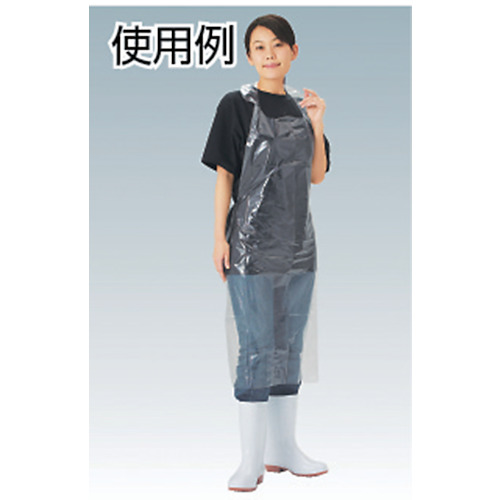 ポリエチレン打抜きエプロン (10枚入)【TPE-MK】