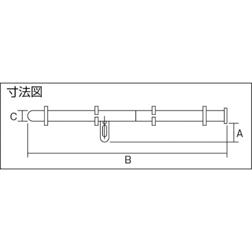 丸棒貫抜 溶接用・ステンレス製 300mm【TKY-300S】