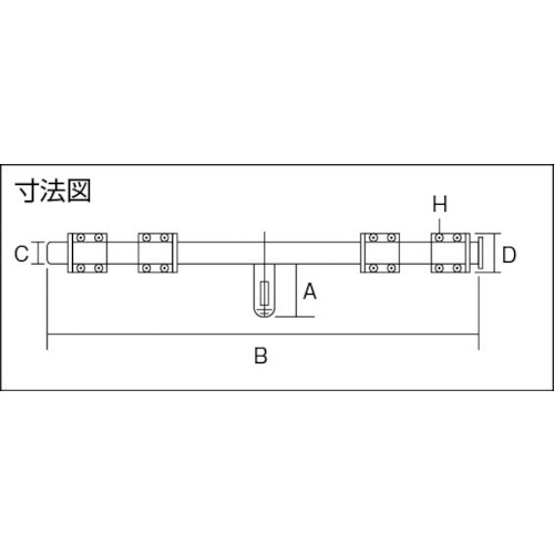 超強力丸棒貫抜 ステンレス製 650mm【TKN-650S】