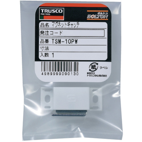 マグネットキャッチ 樹脂製【TSM-10P-W】