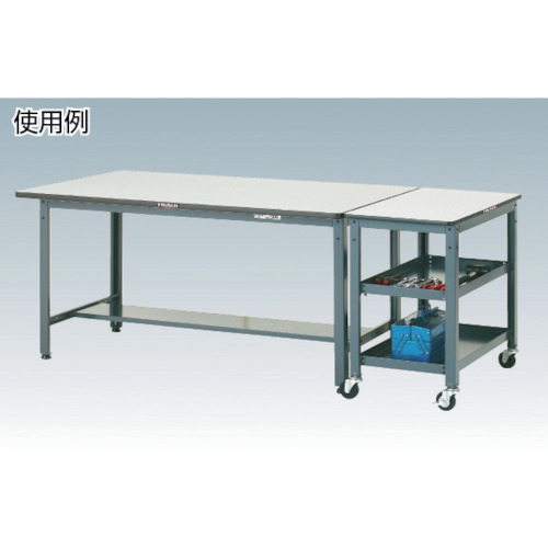 WHT型作業台補助テーブルワゴン 750X600XH740【WHT-6075】