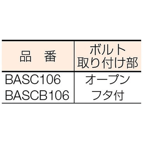 クランプBASCB型 開き100mm【BASCB106】