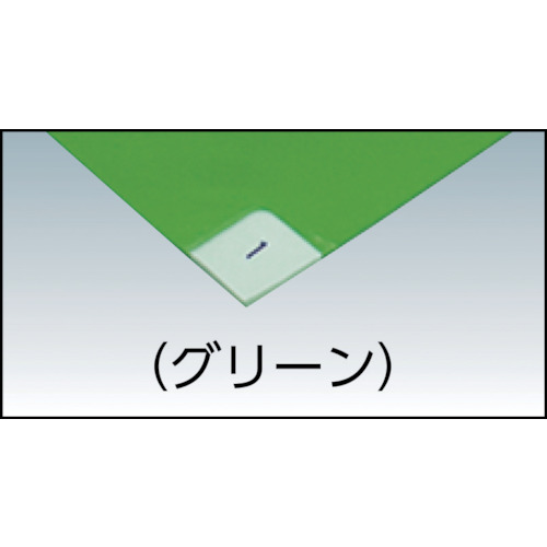 粘着マット 緑 (10枚入)【BSC-84001-G】
