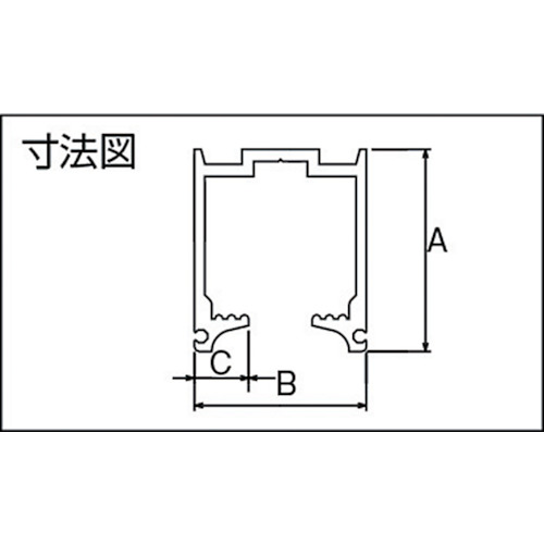 アルミドアハンガー SD15レール3640シルバー【SD15-R36S】