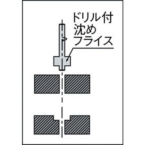 ドリル付沈めフライス5【DCB5】