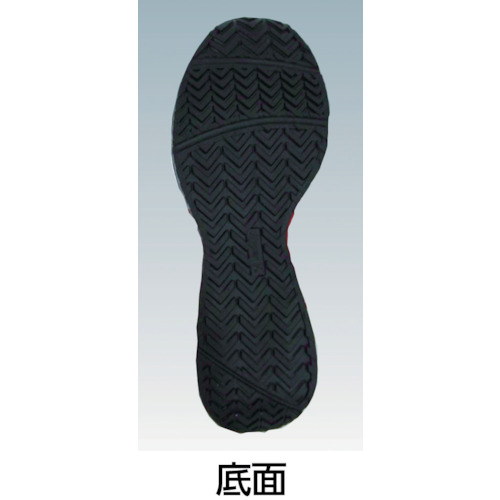 耐滑樹脂先芯入りスニーカー 24.5cm【V2000BK-24.5】