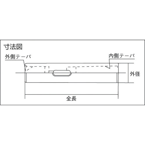 ボール盤用スリーブ 2 1/2×MT2【TBS-62】