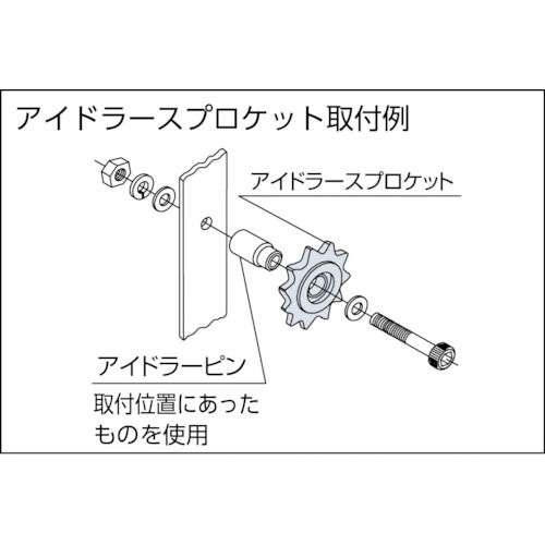 ステンレスアイドラースプロケット50【SUSID50C13D15】