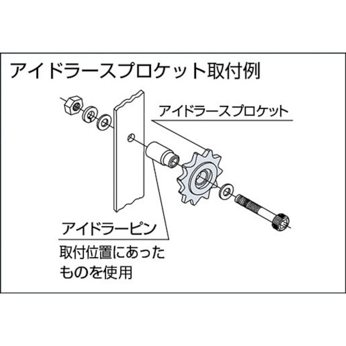 ステンレスアイドラースプロケット50【SUSID50C13D15】