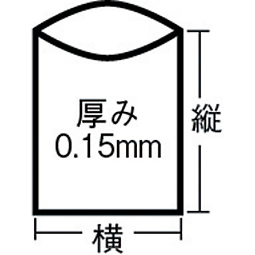 回収袋 透明に印刷大(V) (1Pk(袋)=25枚入)【M-1】