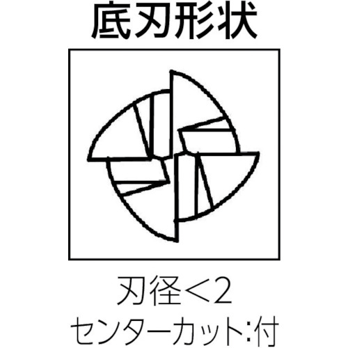 超硬エンドミル スクエア φ1×刃長2.5 C-CES 4010 ユニオンツール製｜電子部品・半導体通販のマルツ