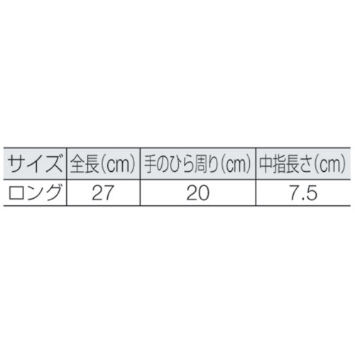 アラミドパワー手袋(帝人アラミド社製トワロンと耐炎繊維の交編)【YS-T3L】