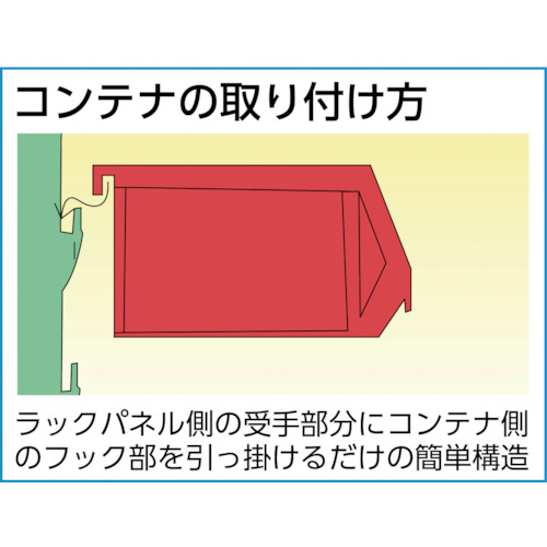 パネルコンテナラック 移動式保管庫付 コンテナ中X36【HT-0936N-C】