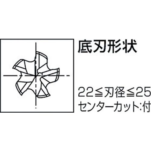 ハイスラフィングエンドミル WH-RESF Φ25 8408825【WH-RESF-25】