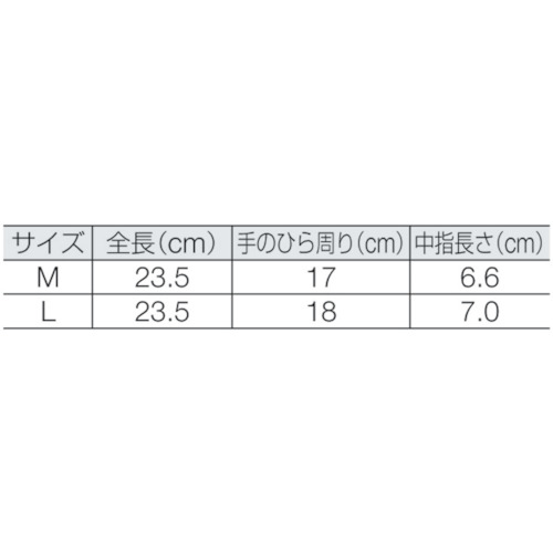 B0615フィットロング手袋10双入 Lサイズ【B0615L】