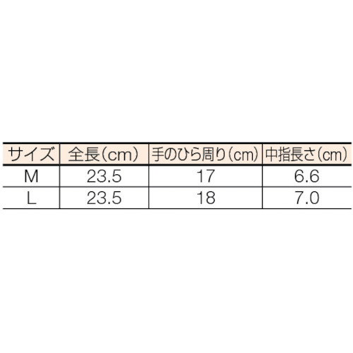 B0615フィットロング手袋10双入 Mサイズ【B0615M】