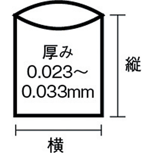 容量表記入り白半透明ゴミ袋20L (1袋(PK)=10枚入)【HT26】