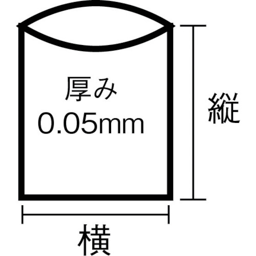 業務用ポリ袋 透明・箱入り 0.05X90L (100枚入)【X0090N】