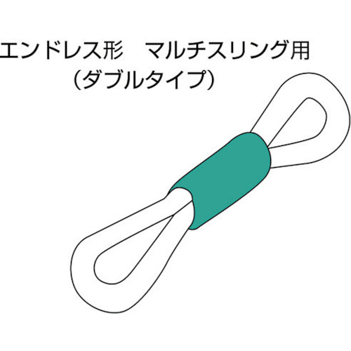 補強筒(エンドレス形/マルチスリング用)1.6t×0.5m ダブル【SMT-HN1.6X0.5-W】