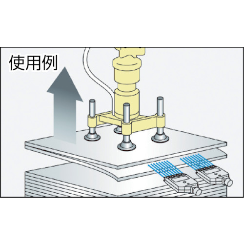 フラット型エアーノズル SUS316L製 1/4オス Φ1.0【1/4MTF-F42-16-010S316L-IN】