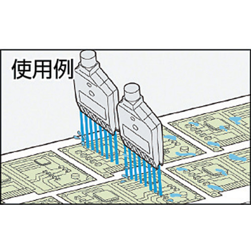 コンパクトフラット型エアーノズル PPS樹脂製 1/8オス Φ1.0【1/8MTF-F24-8-010PPS-IN】