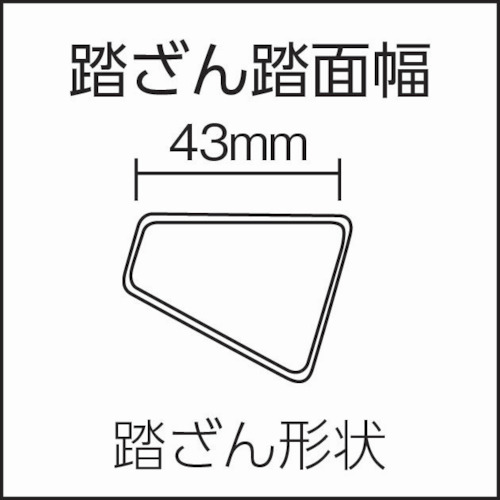 折りたたみ式作業用踏台 0.47m 最大使用質量150kg【CSF-47A】