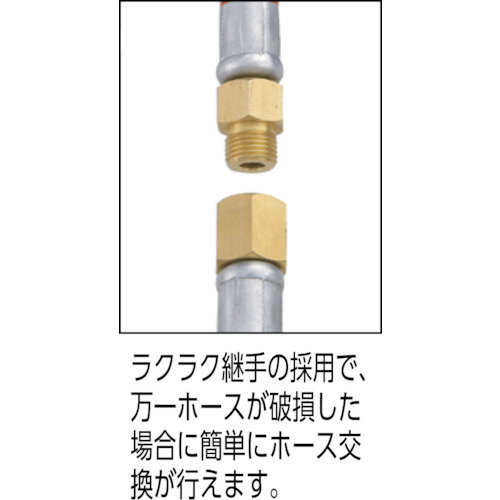 エアーホースリール 内径6.5mm×10m【SHS-210A】