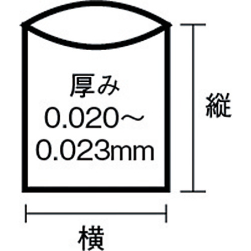 HT72容量表記入り白半透明ゴミ袋70L 10枚【HT72-HCL】
