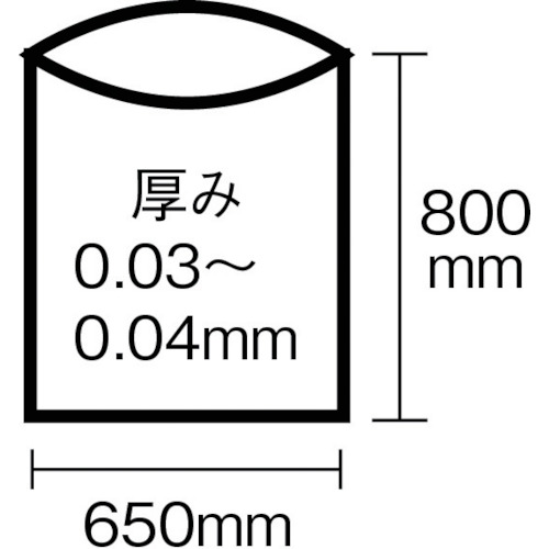 N-43Nシリーズ45L透明 10枚【N-43-CL】