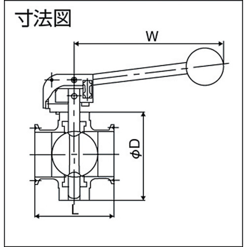 サニタリーバタフライバルブ【ZCBS-F-1S】