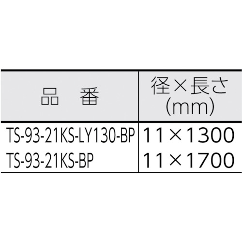 フルハーネス安全帯用ランヤード【TS-93-21KS-BP】