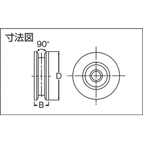 重量戸車用車 車径Φ50【D-50】