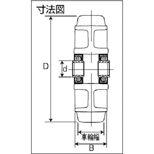 牽引台車用キャスター 車輪のみ Φ100【TR-100AW】