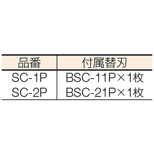 替刃 スクレーパー替刃 刃厚1.00【BSC-21P】