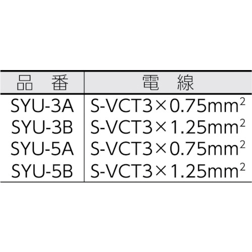 12A修理用 取替コード 3m【SYU-3A】